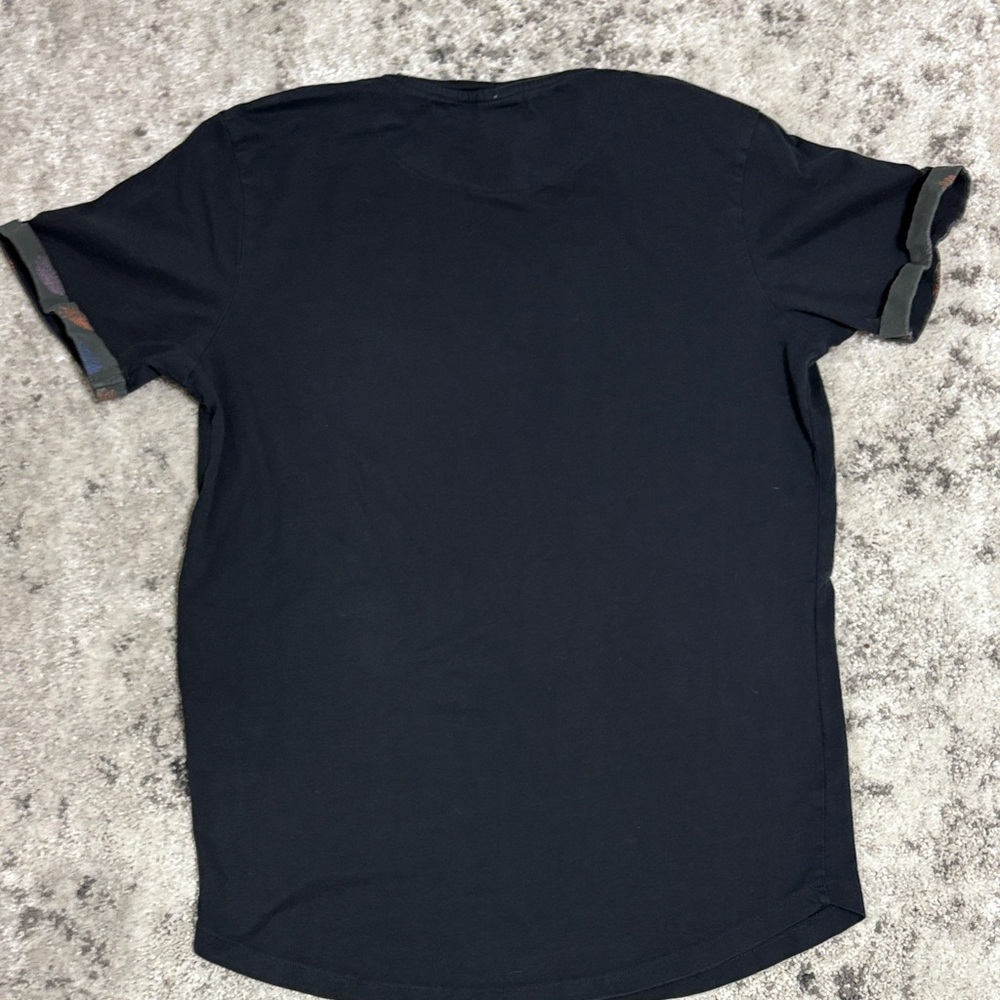 Jack & Jones Black Tee with Camouflage Accents - Picture 3 of 3